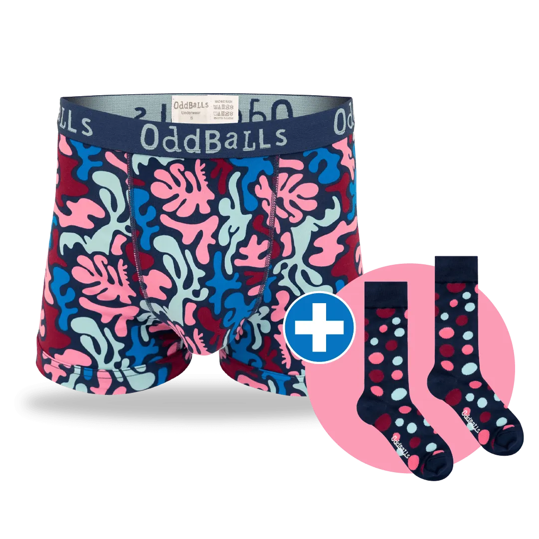 12 Month Pre-Paid: Mens Boxer Shorts & Free Socks - Monthly Subscription [G2]