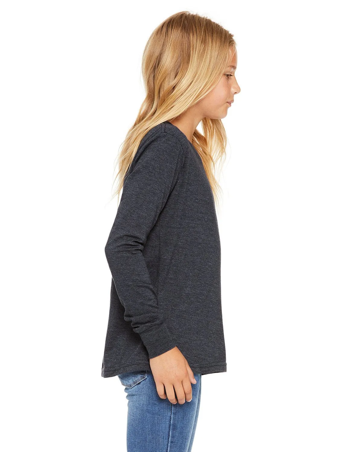 3501Y-Bella   Canvas-HEATHER NAVY