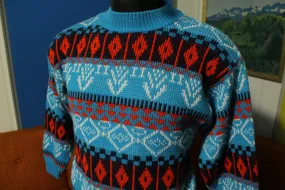 80's Loud Geometric Design Ugly Sweater. Bold