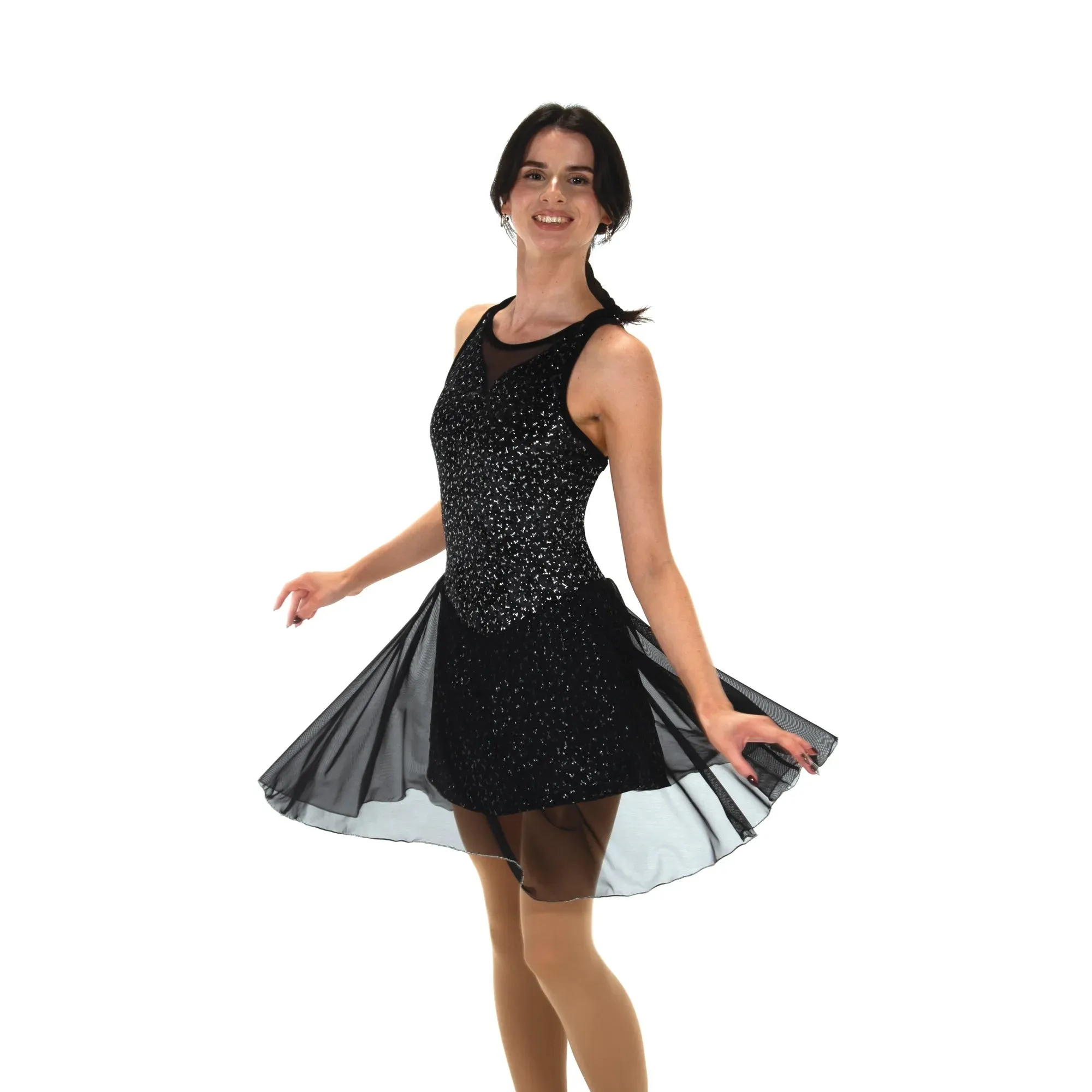 99 Figure Skating Sheer Coincidence Dress Glitter Velvet