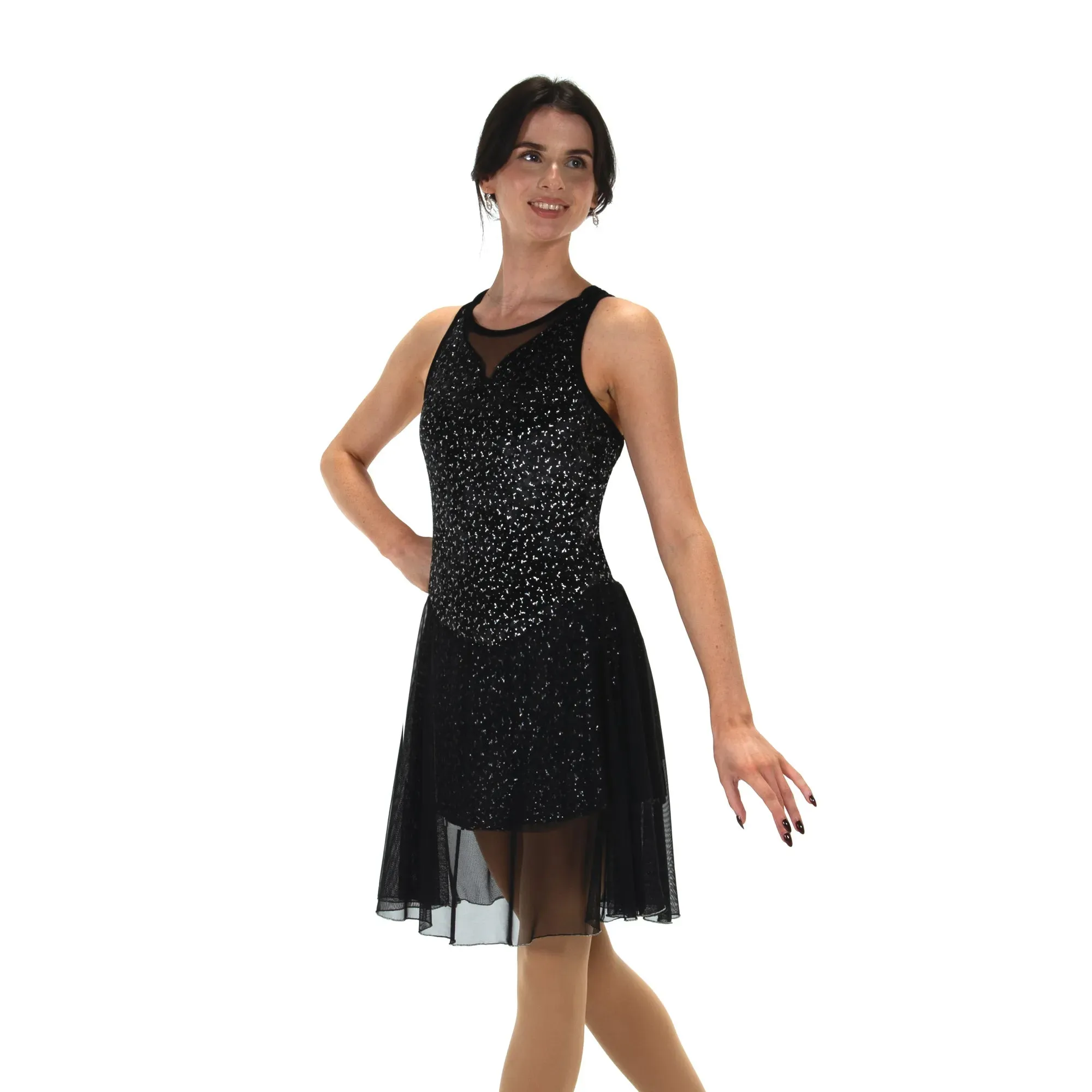 99 Figure Skating Sheer Coincidence Dress Glitter Velvet