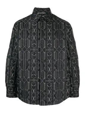 ALL MONOGRAM QUILTEDOVERSHIRT ANTHRACITE