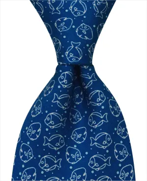 Angelfish Tie - Blue