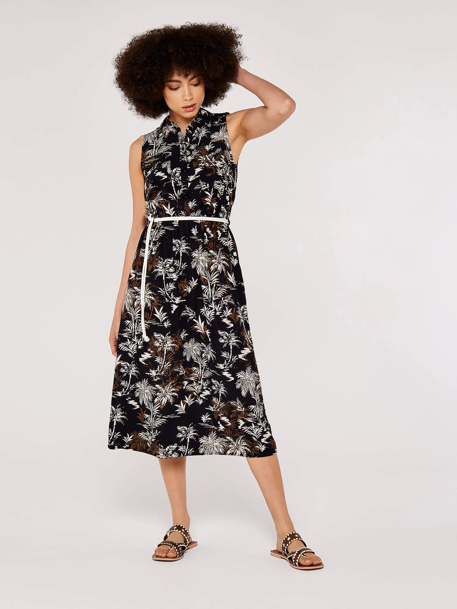 APRICOT - Palm Scene Midi Dress - 775398 - FINAL SALE