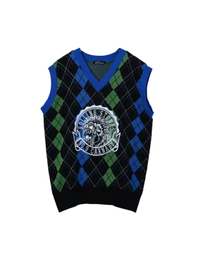 Argyle Lion Crest Stones Vest