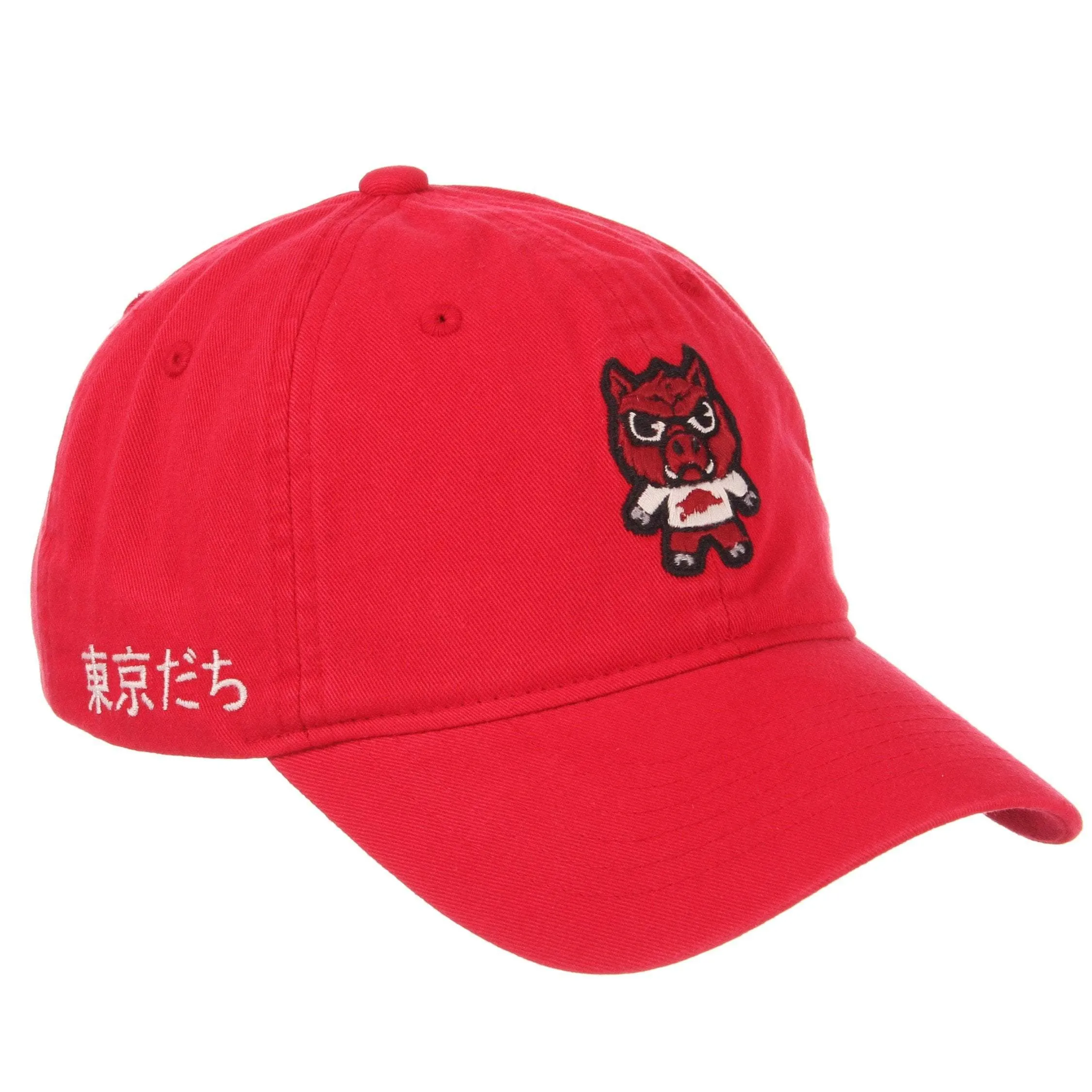 Arkansas Razorbacks Zephyr Tokyodachi Shibuya Red Adj. Slouch Hat Cap