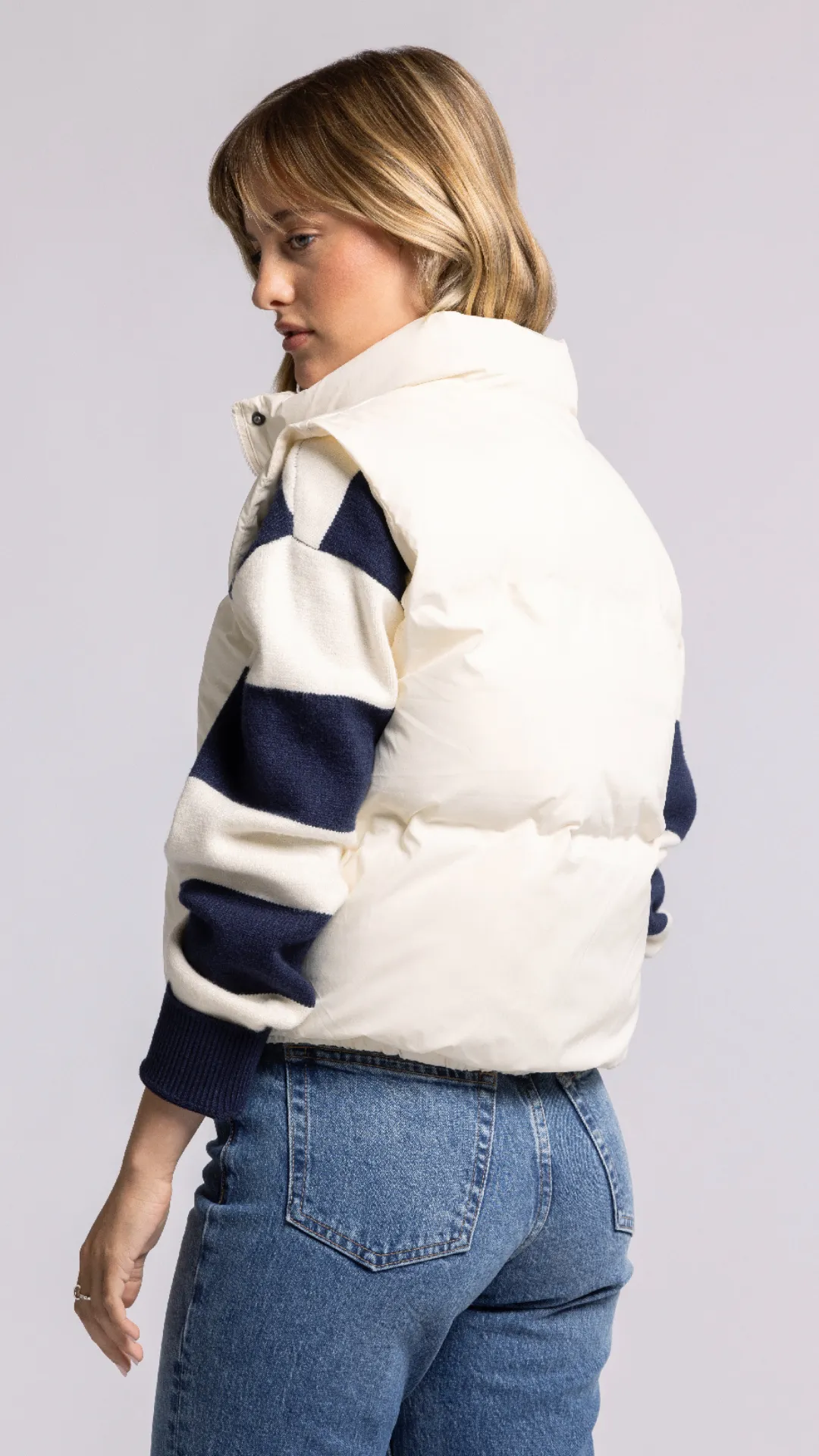 Aspen White Puffer Vest