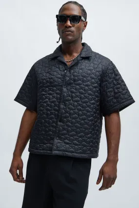 Attucks Quilted Nylon Shirt - Black