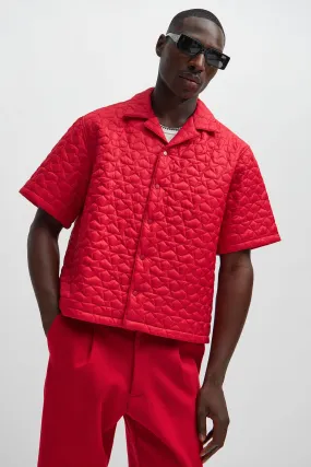 Attucks Quilted Nylon Shirt - Red