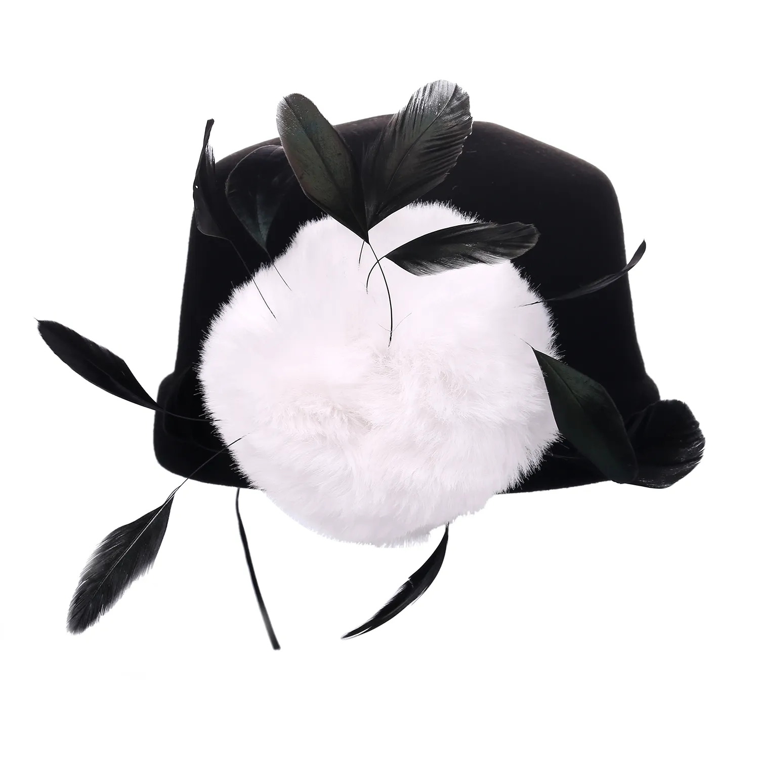 Audrey Hepburn Inspired Feather Hat