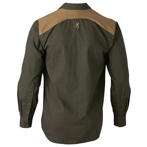 Austin Shooting Shirt, Long Sleeve - Loden-Taupe, Large