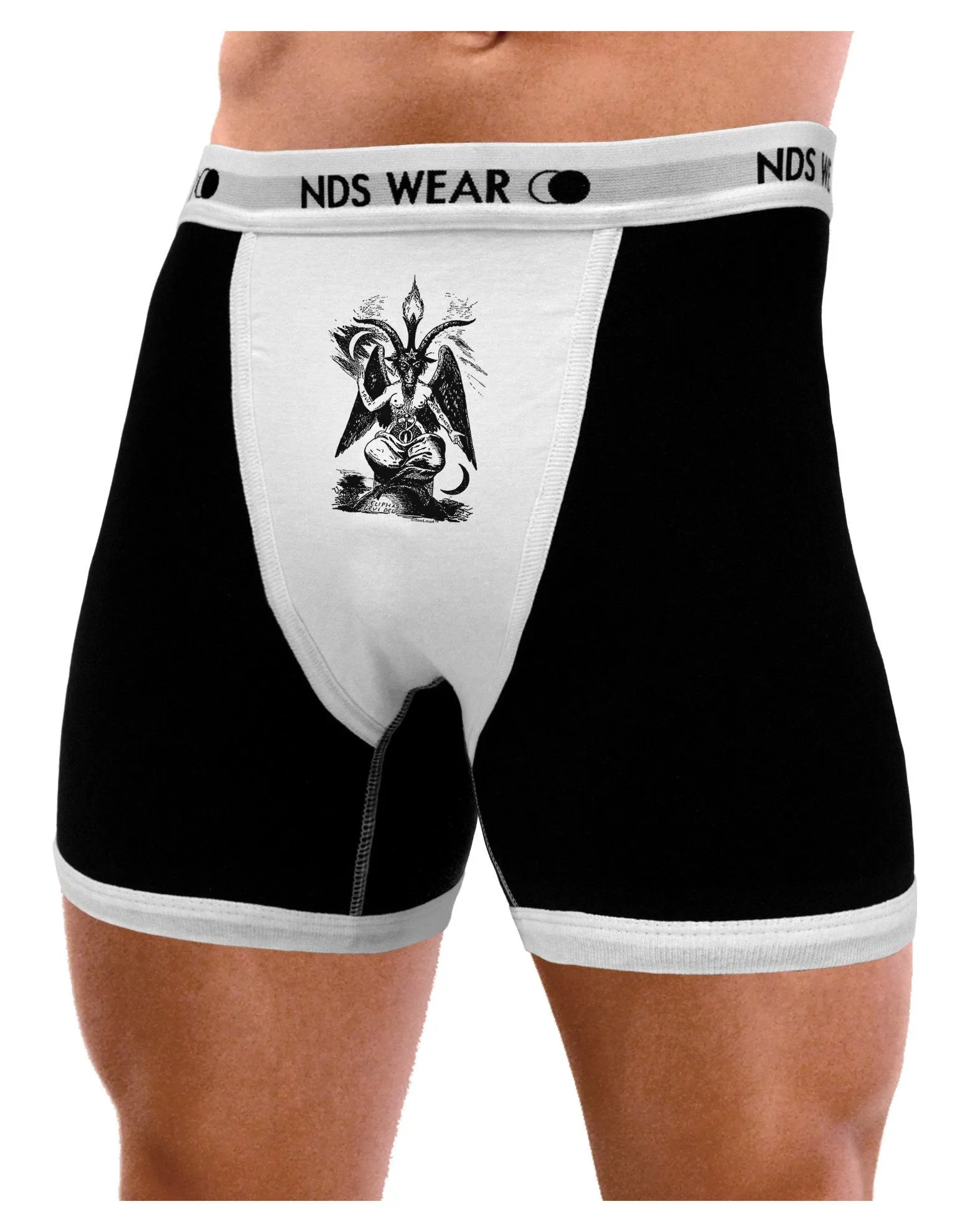 Baphomet Illustration Mens Boxer Brief Underwear by NDS Wear