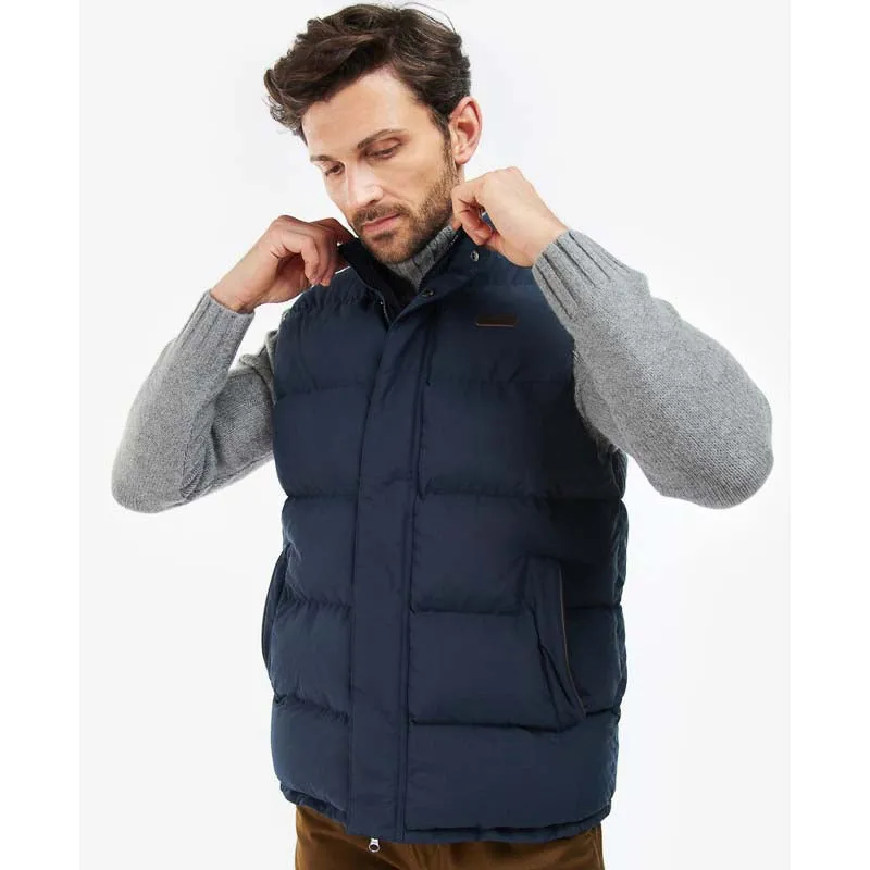 Barbour Fontwell Mens Quilted Gilet - Navy