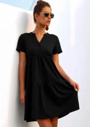 Black Tiered Dress