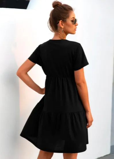 Black Tiered Dress