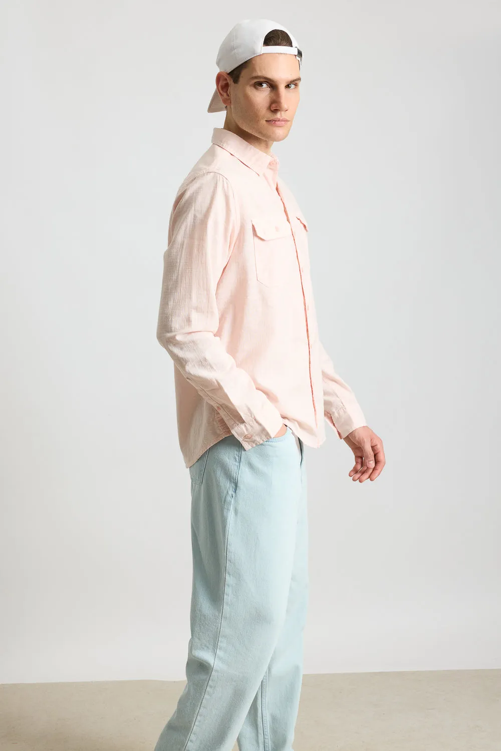 Blaze Pink Solid Men's Shirt