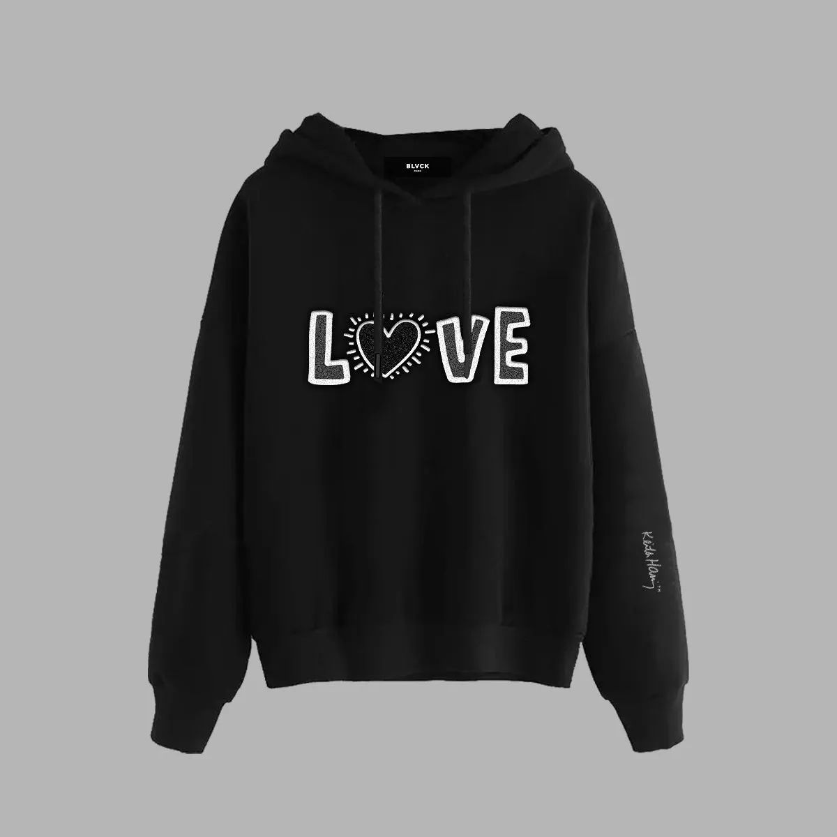 'Blvck x Keith Haring' Love Hoodie