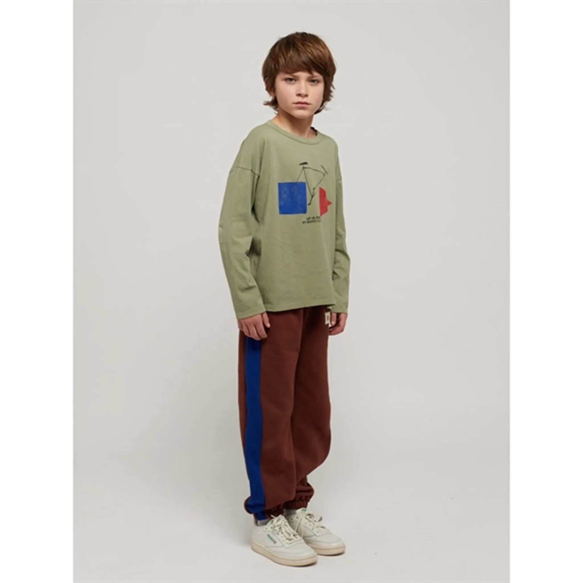 Bobo Choses Dark Brown B.C Label Sweatpants