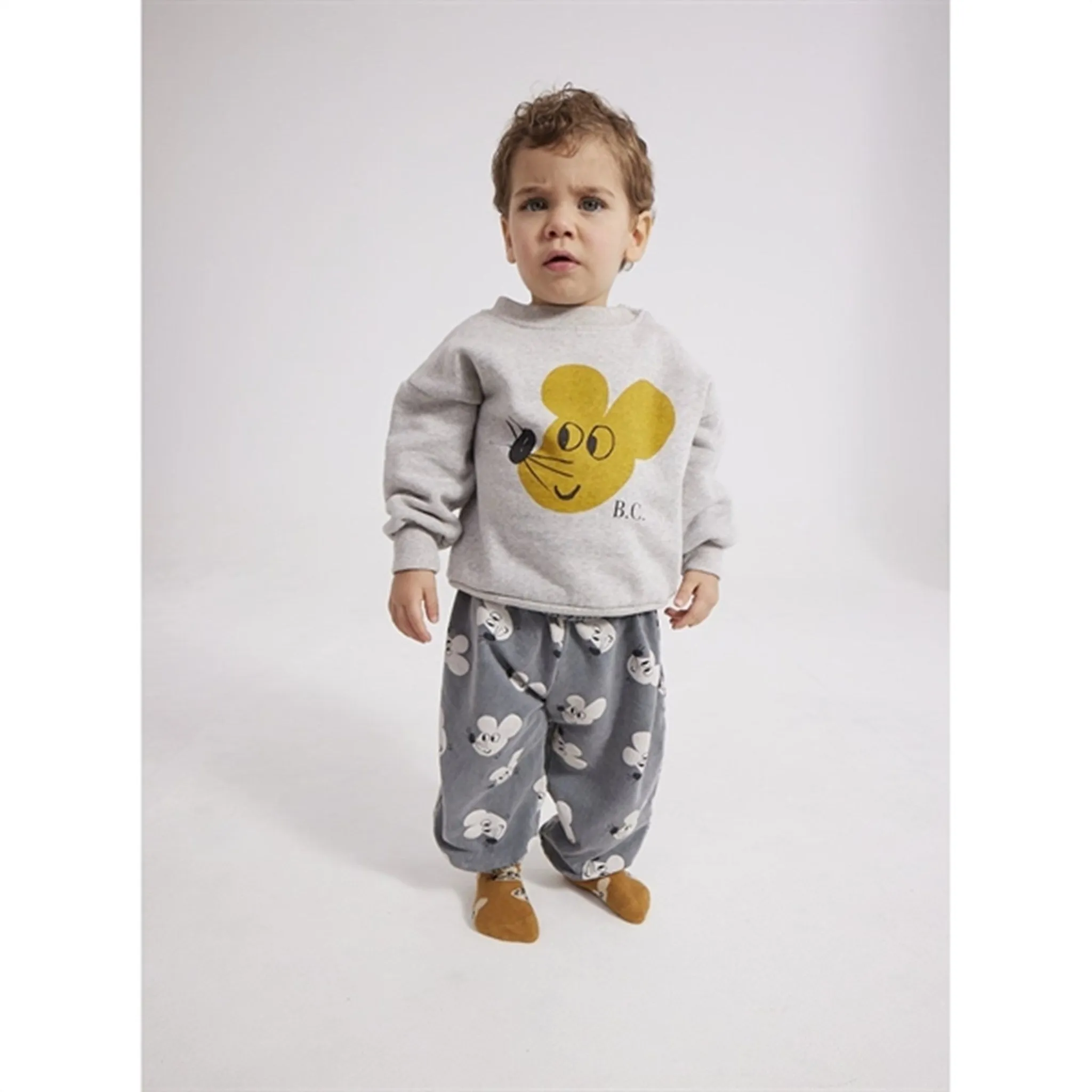 Bobo Choses Grey Mouse Sweatpants AOP