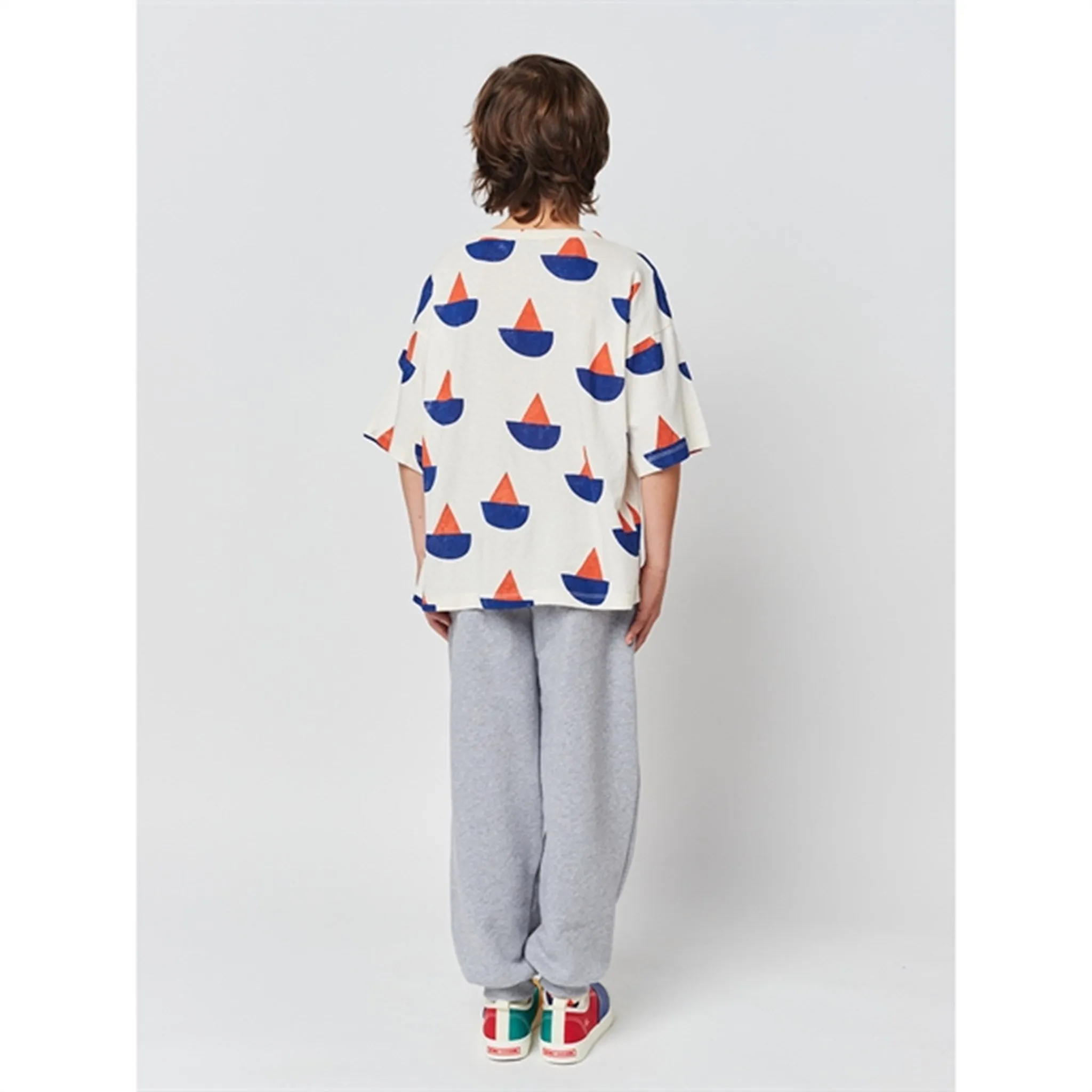 Bobo Choses Light Heather Grey Bobo Choses Color Block Sweatpants