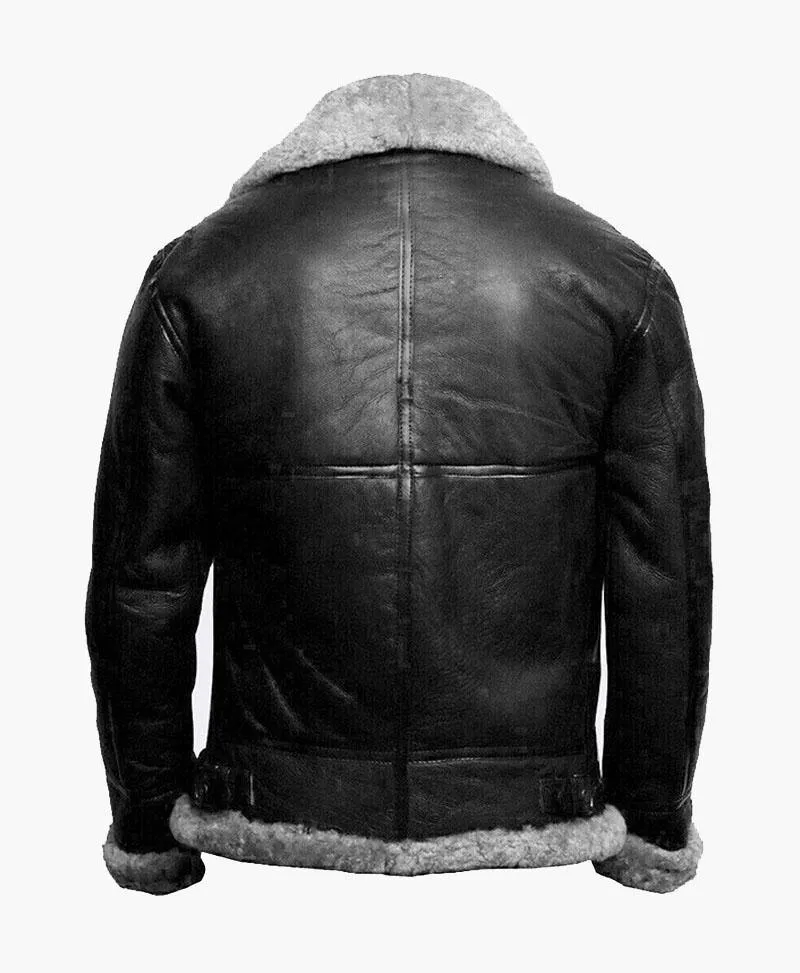 Brand New Classic B3 Bomber Leather Jacket with Premium Fur Lining