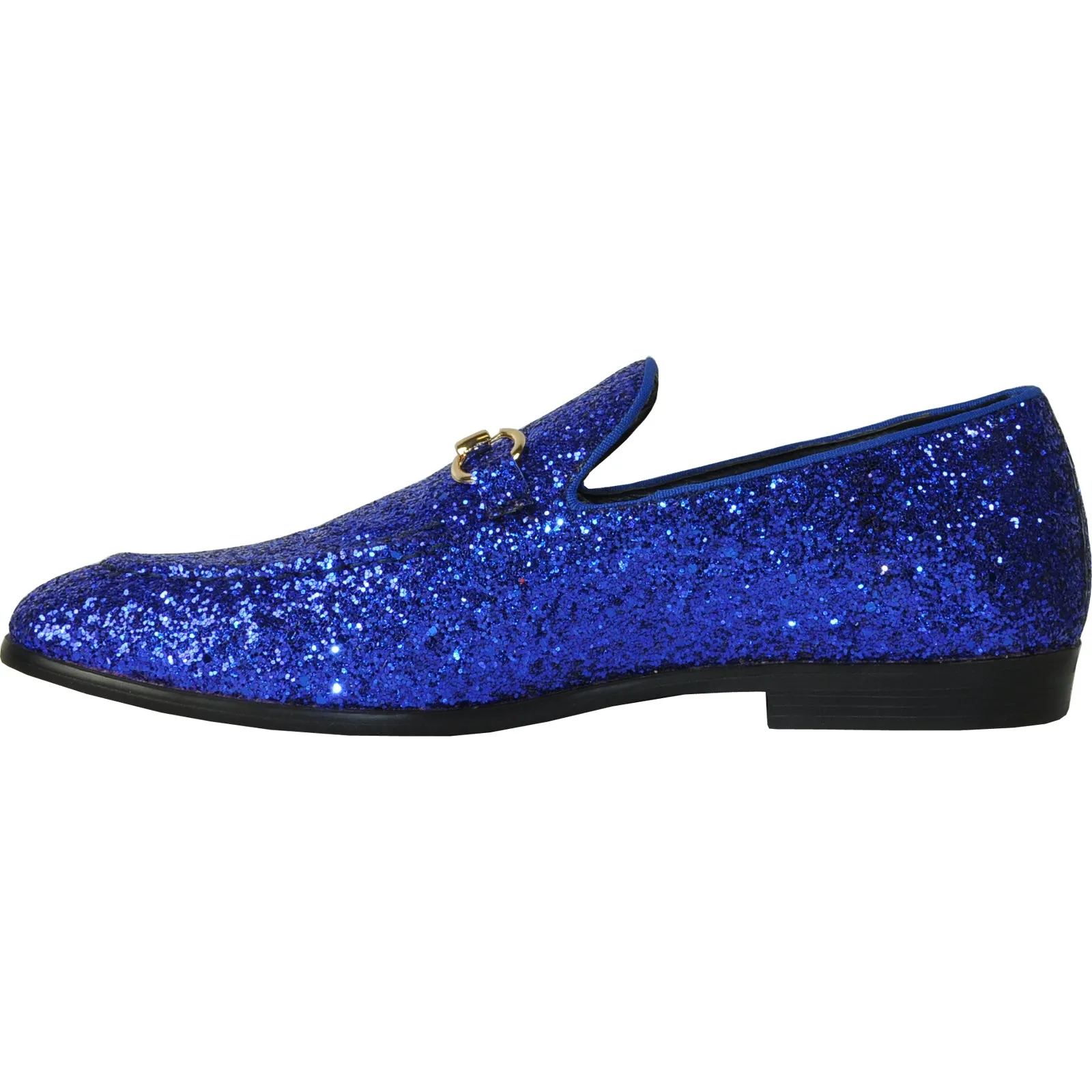 BRAVO Men Dress Shoe PROM-1 Loafer Shoe for Prom & Wedding Blue