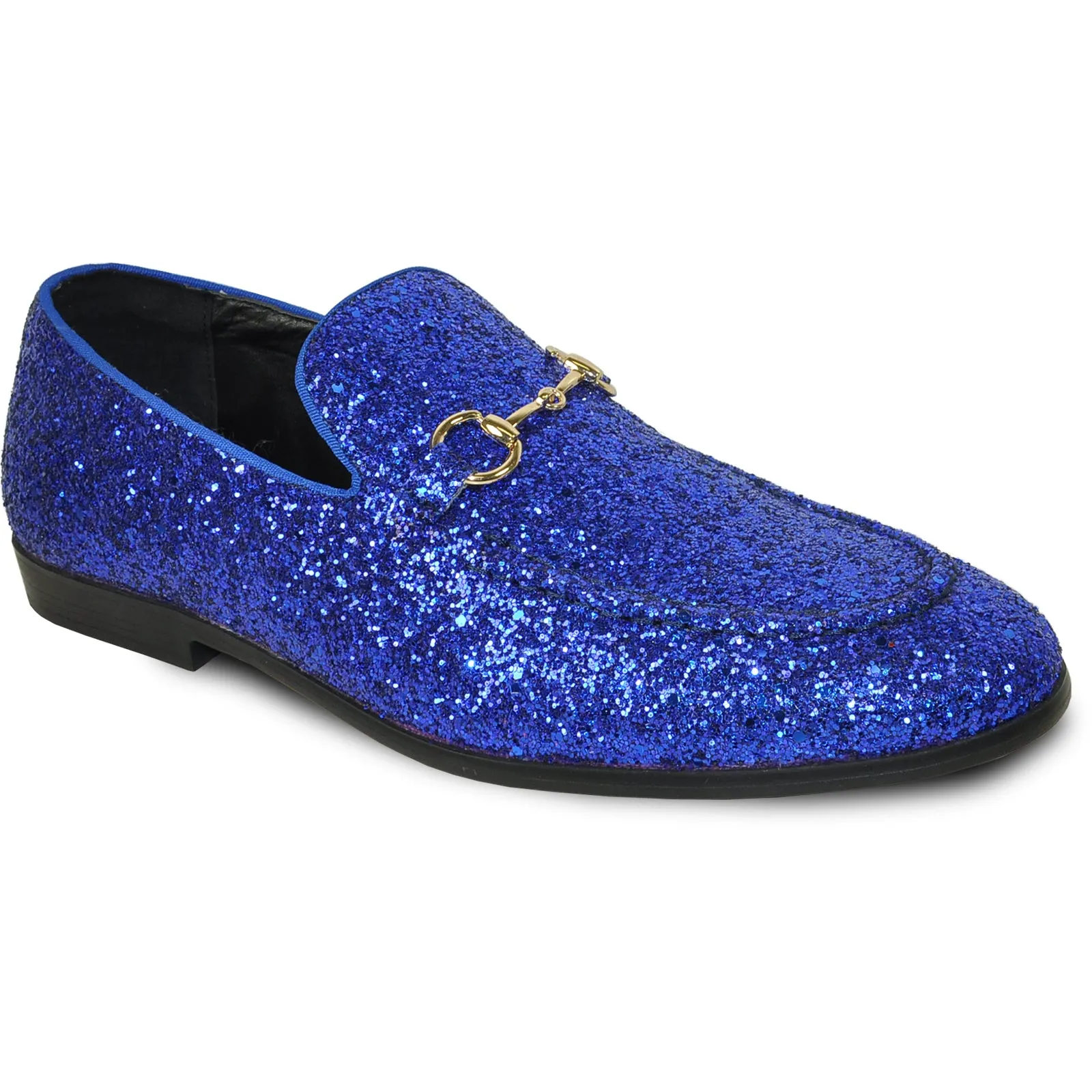 BRAVO Men Dress Shoe PROM-1 Loafer Shoe for Prom & Wedding Blue