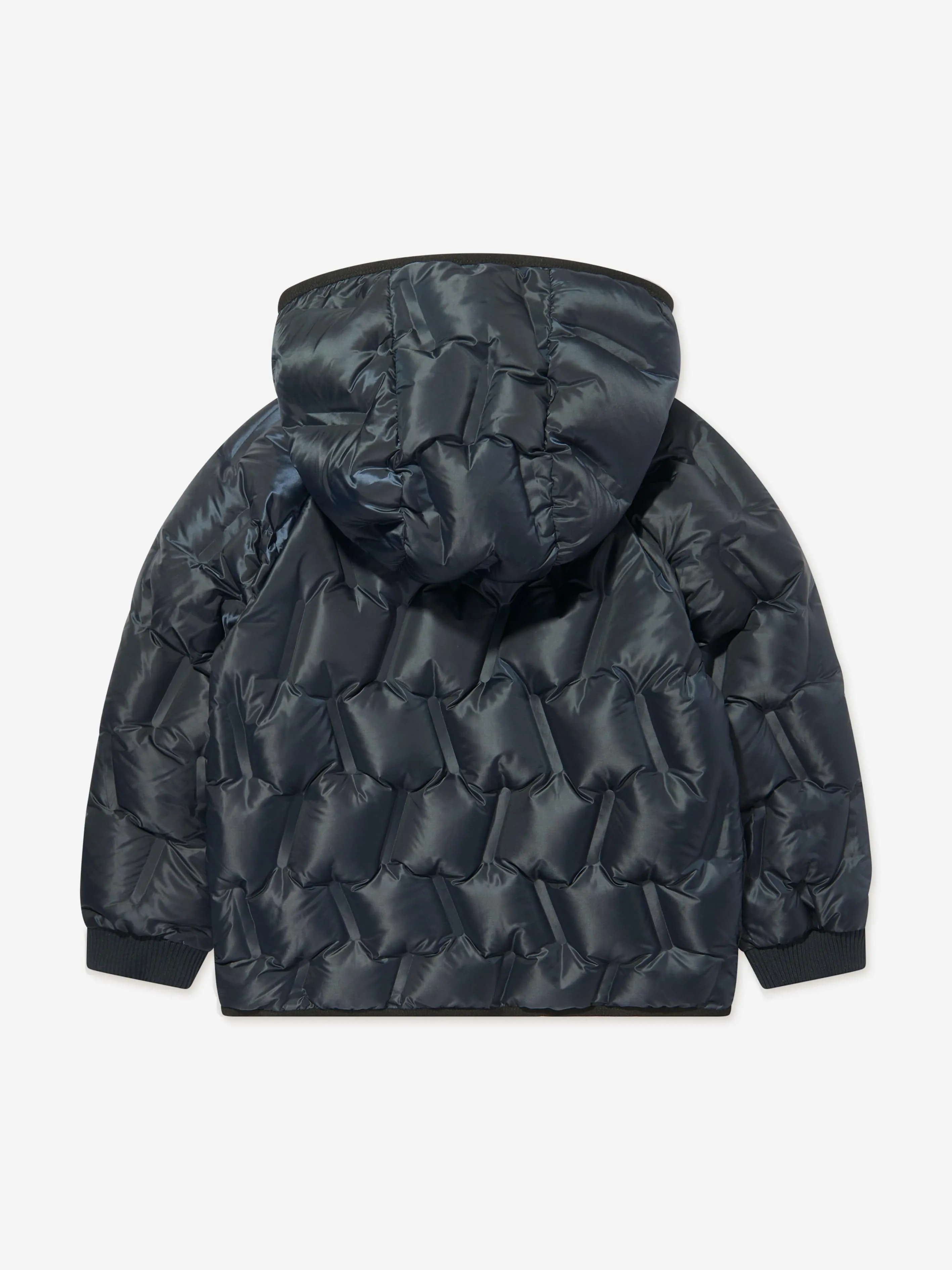 Burberry Boys Quilted Noah Jacket in Navy