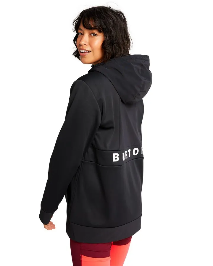 Burton Women's Crown Weatherproof Performance Pullover Hoodie - True Black - 2022