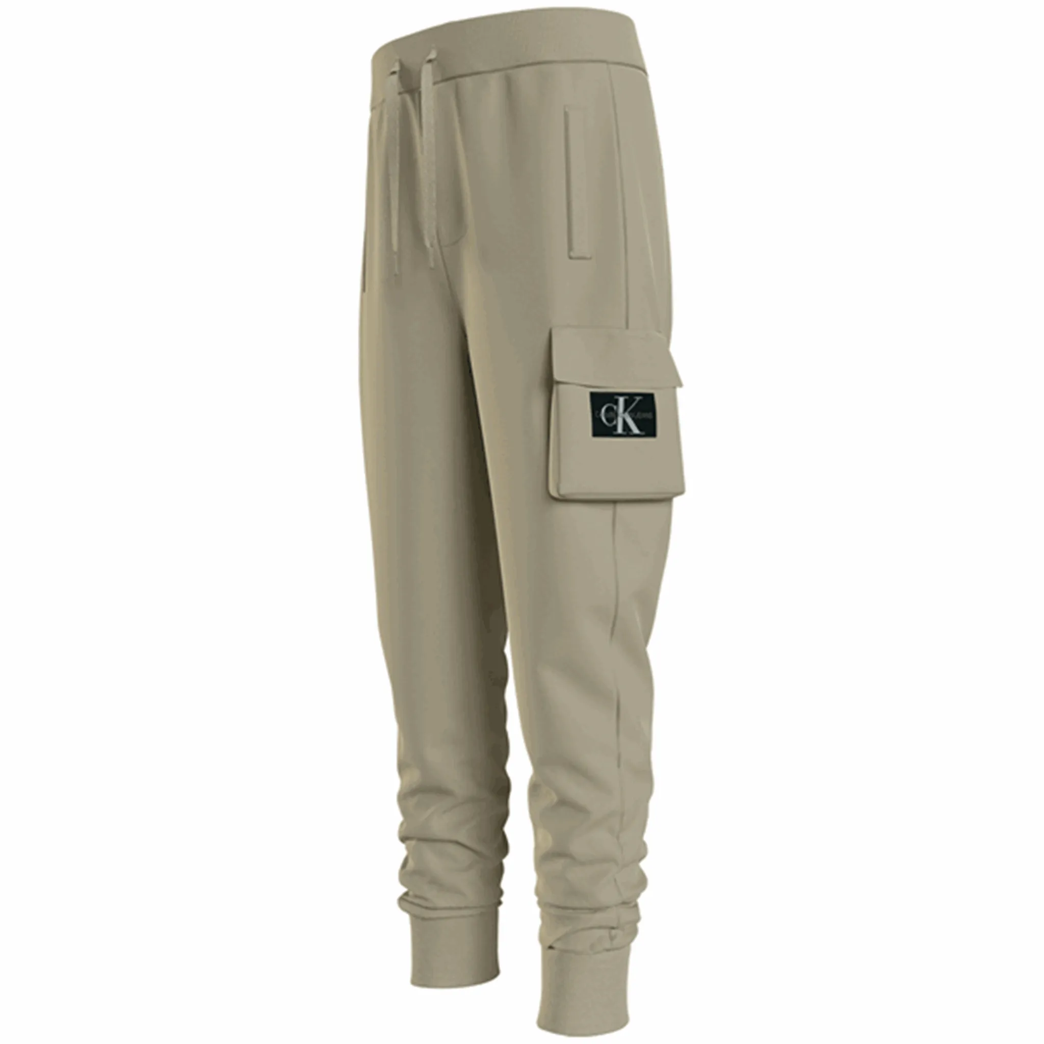 Calvin Klein Badge Cargo Sweatpants Wheat Fields