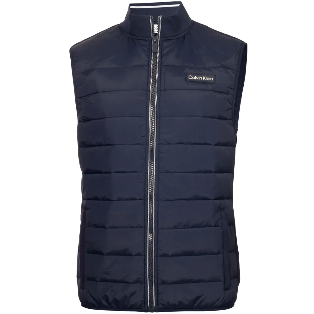 Calvin Klein Baylor Creek Hybrid Full Zip Gilet - Evening Blue