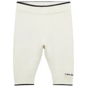 Calvin Klein Contrast Knitted Sweatpants Ivory