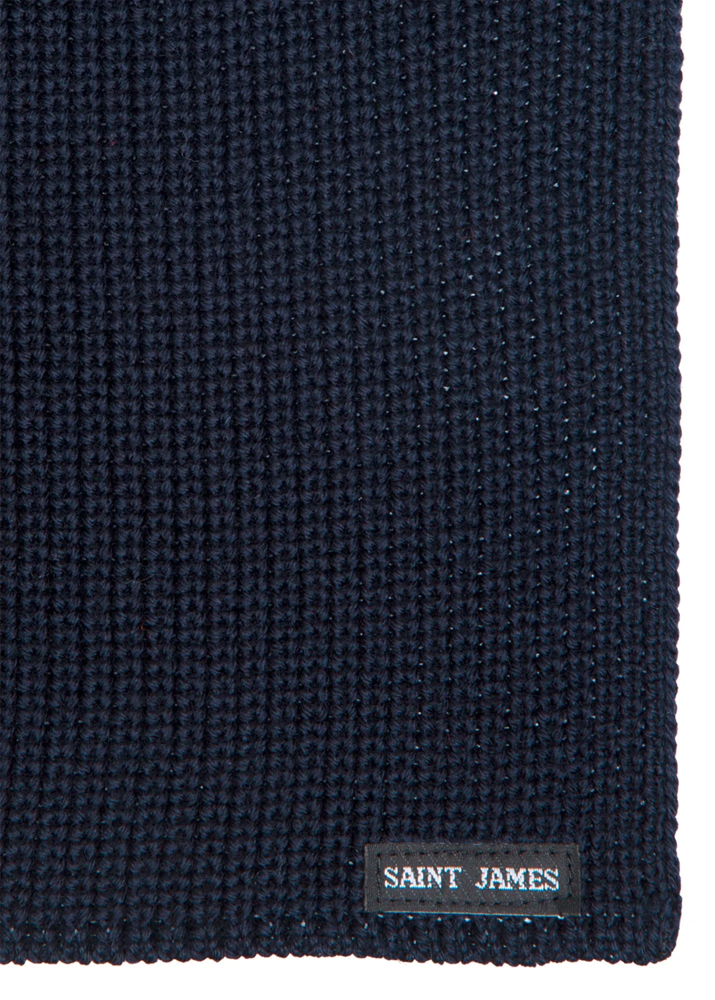 Canoe scarf - in purl knit (NAVY)