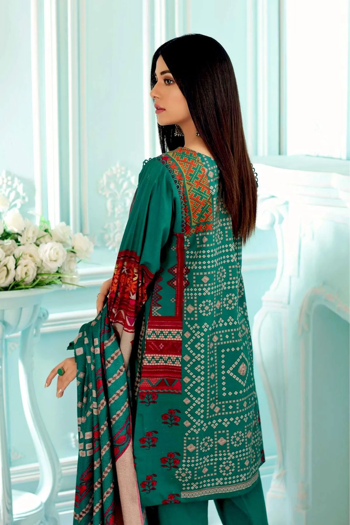 Charizma Qaus Printed Khaddar Collection – QPK-14