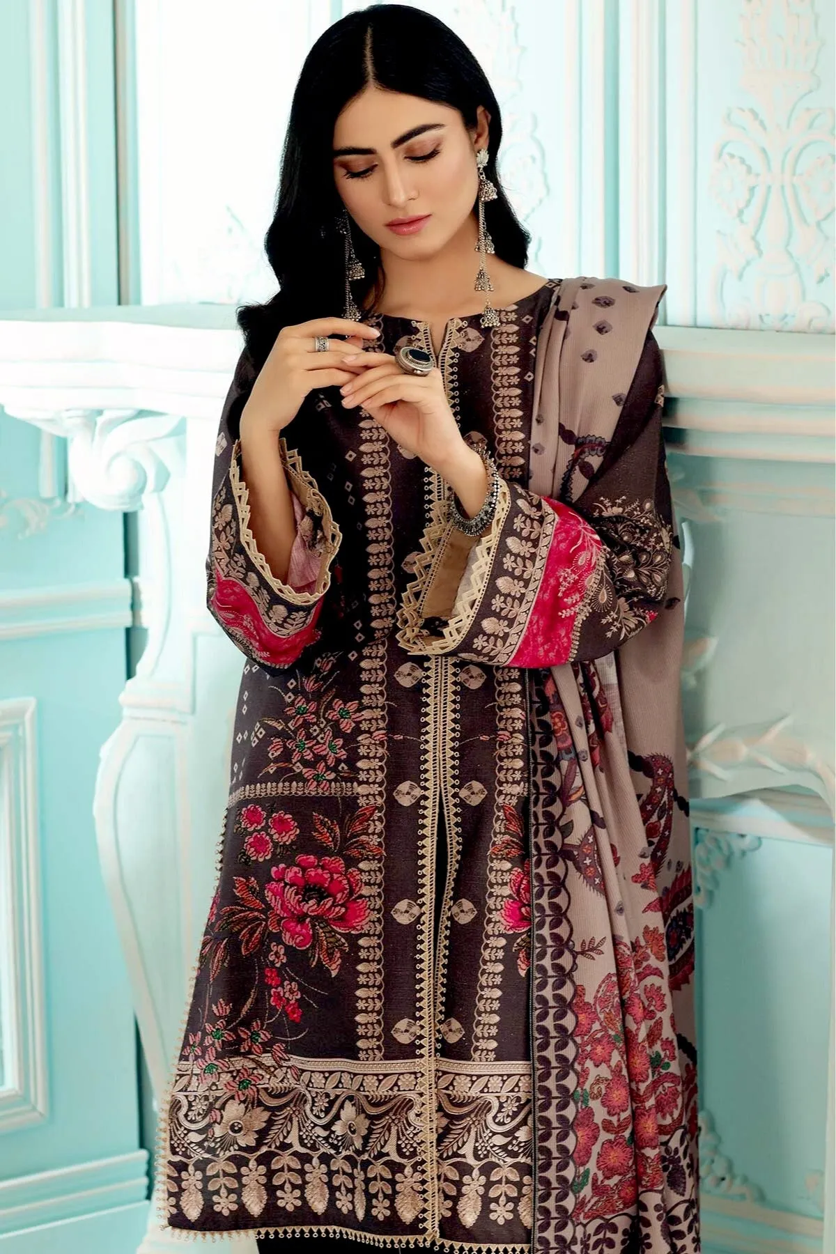 Charizma Qaus Printed Khaddar Collection – QPK-16