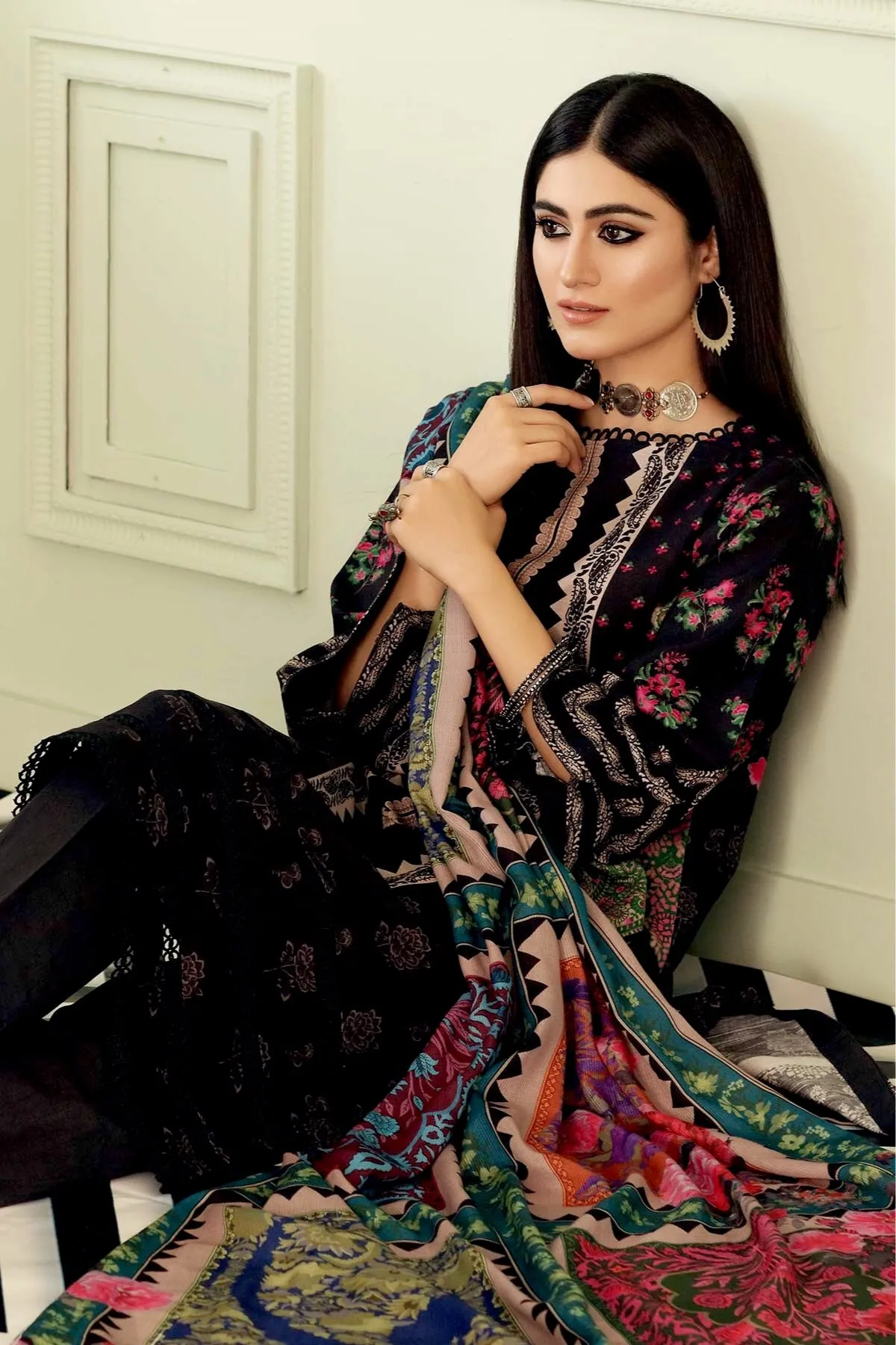 Charizma Qaus Printed Khaddar Collection – QPK-17