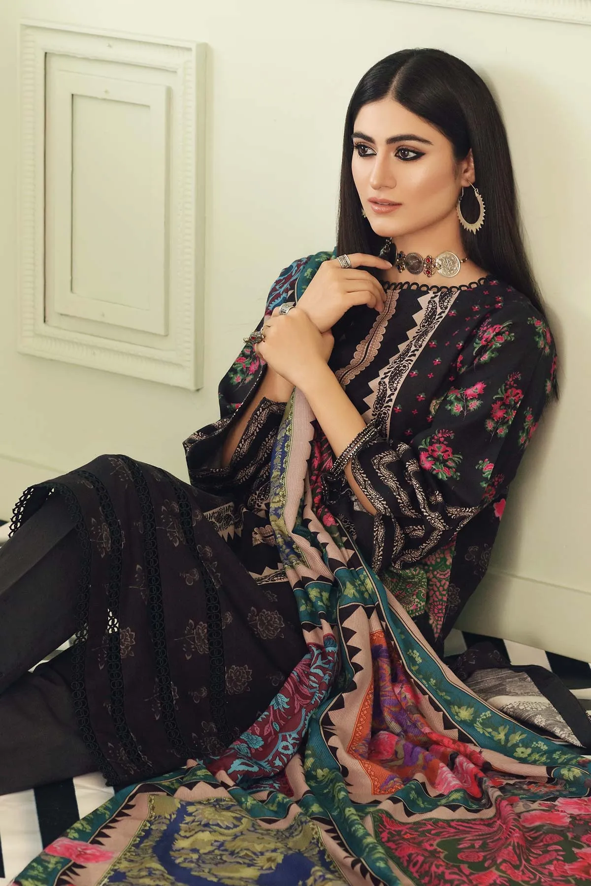 Charizma Qaus Printed Khaddar Collection – QPK-17