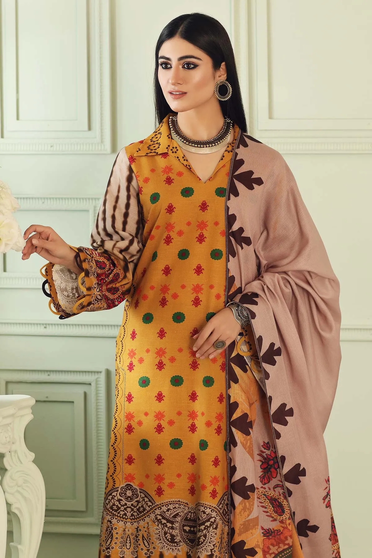 Charizma Qaus Printed Khaddar Collection – QPK-19