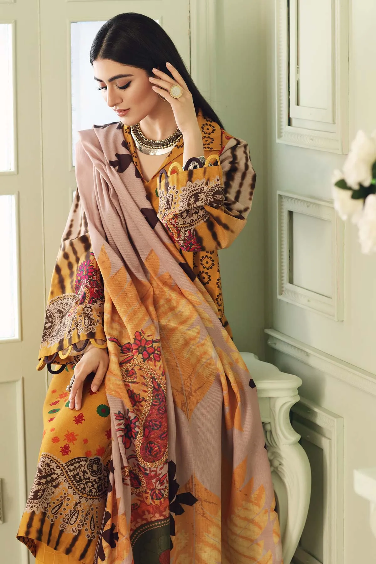 Charizma Qaus Printed Khaddar Collection – QPK-19