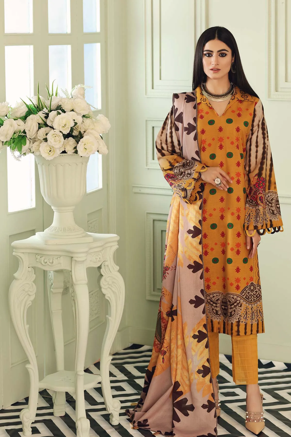 Charizma Qaus Printed Khaddar Collection – QPK-19