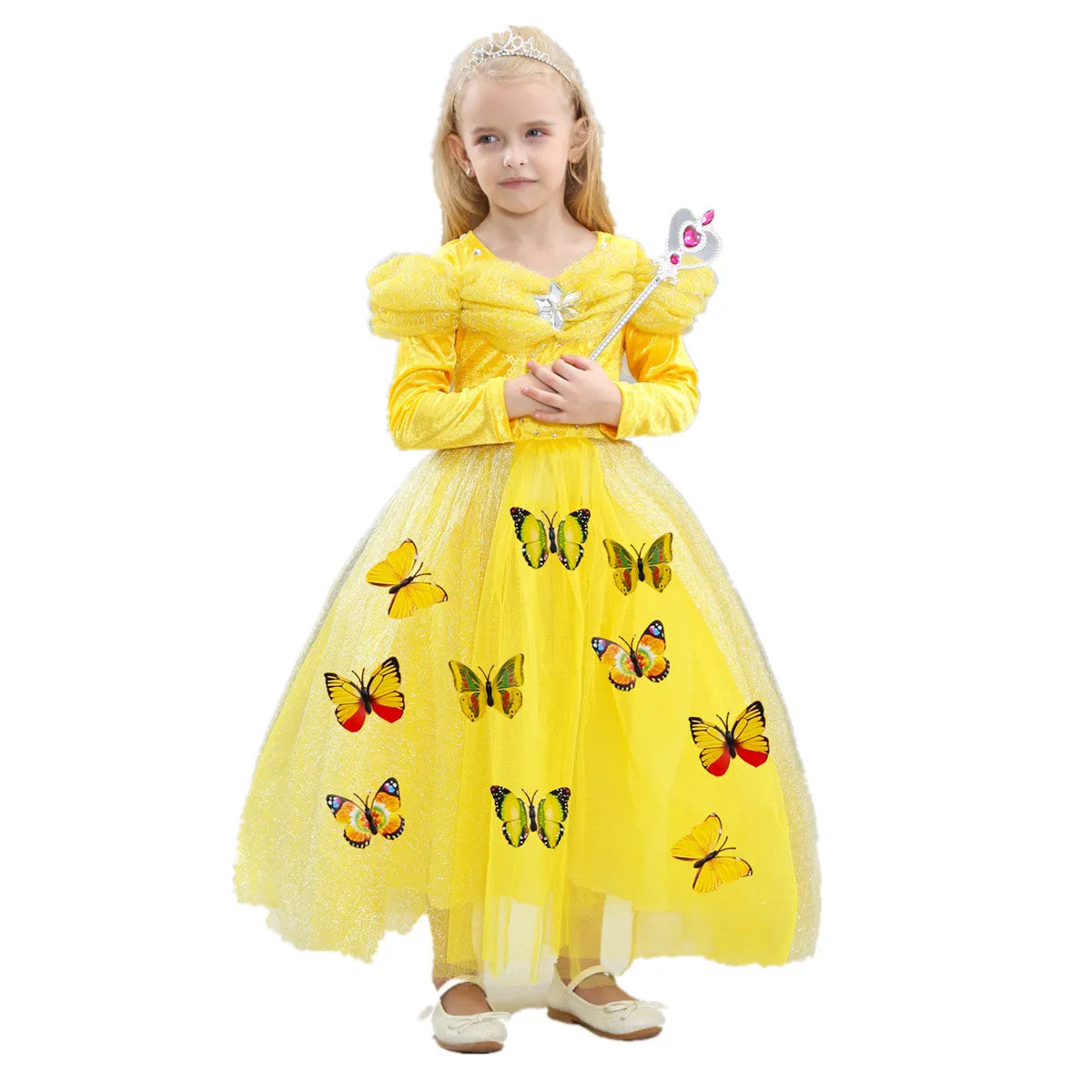 Children 'S Day Cinderella Dress Frozen Elsa Sophia Christmas Dress Children 'S Long Sleeve Princess