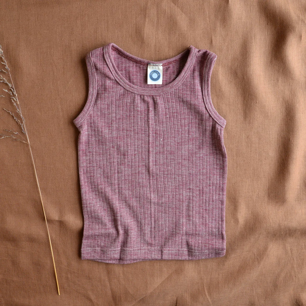 Child's Sleeveless Vest - Organic Cotton/Merino/Silk (1-12y)