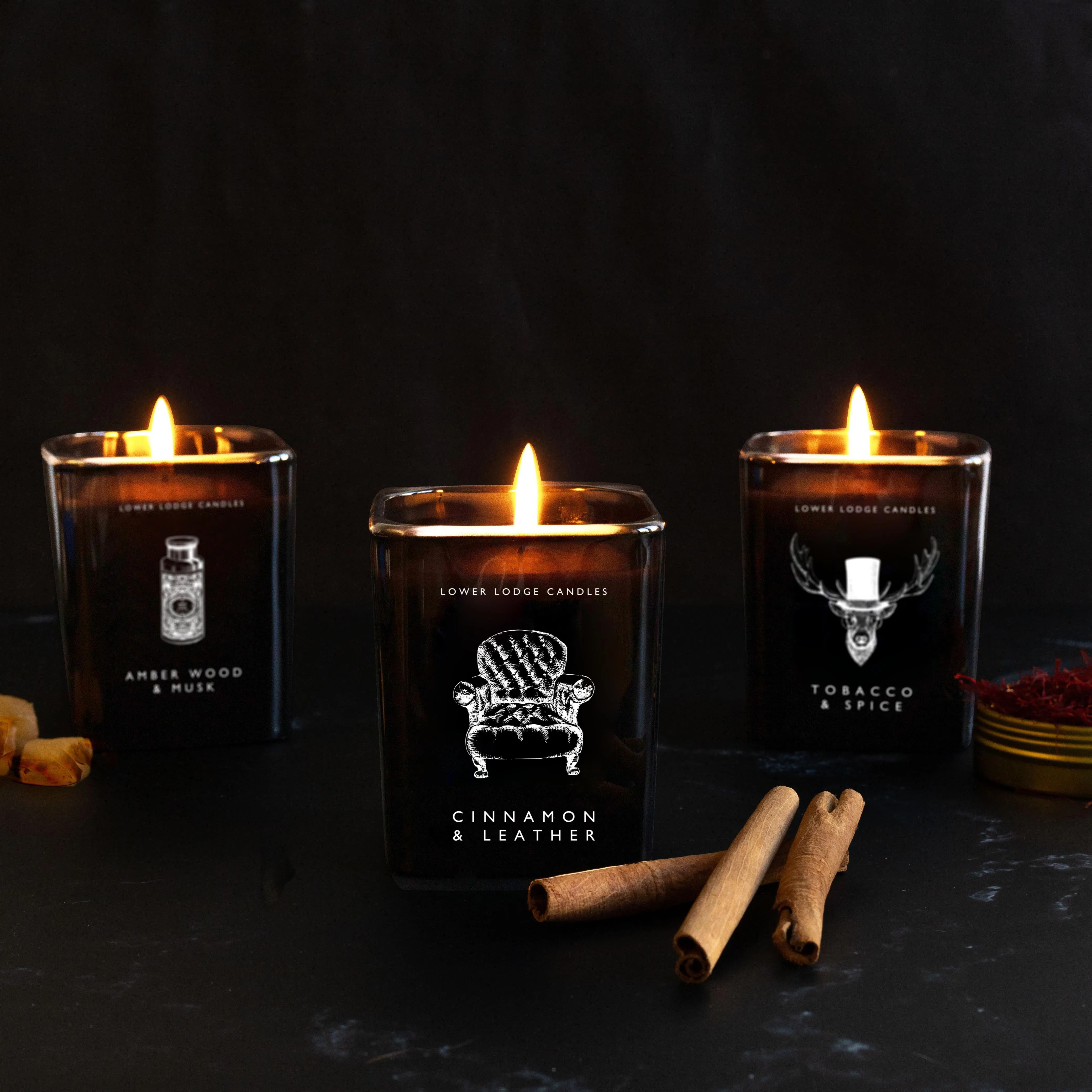 Cinnamon and Leather Home Scented Candle