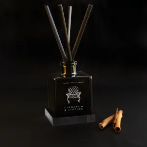 Cinnamon and Leather Scented Reed Diffuser