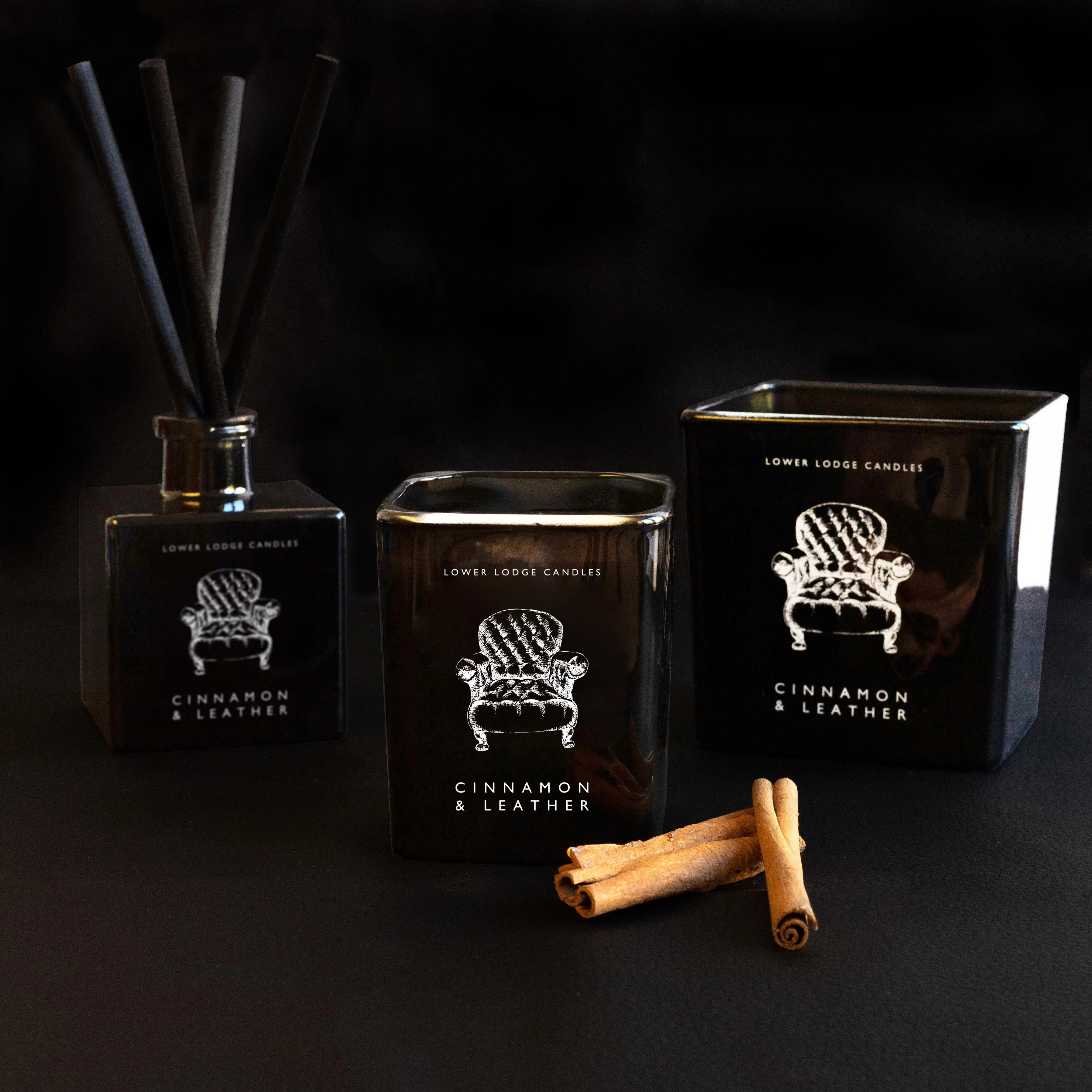 Cinnamon and Leather Scented Reed Diffuser