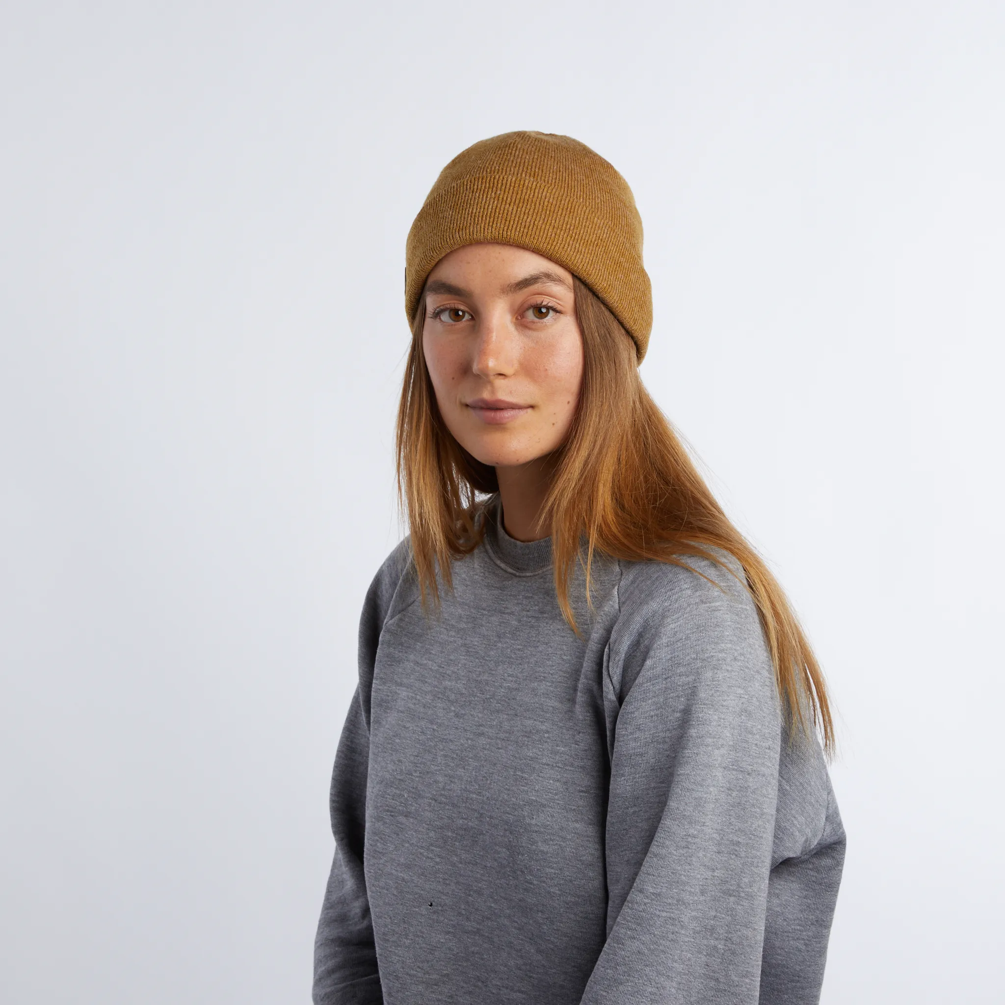 Coal Harbor Rib Knit Fisherman Beanie - Heather Mustard