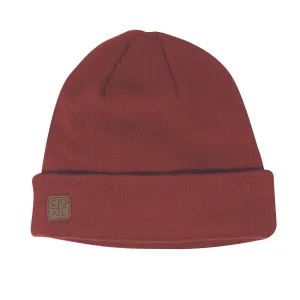 Coal Harbor Rib Knit Fisherman Beanie - Rust