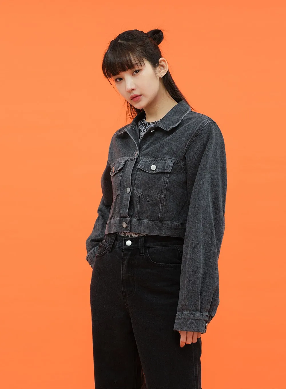 Cropped Denim Jacket CM28