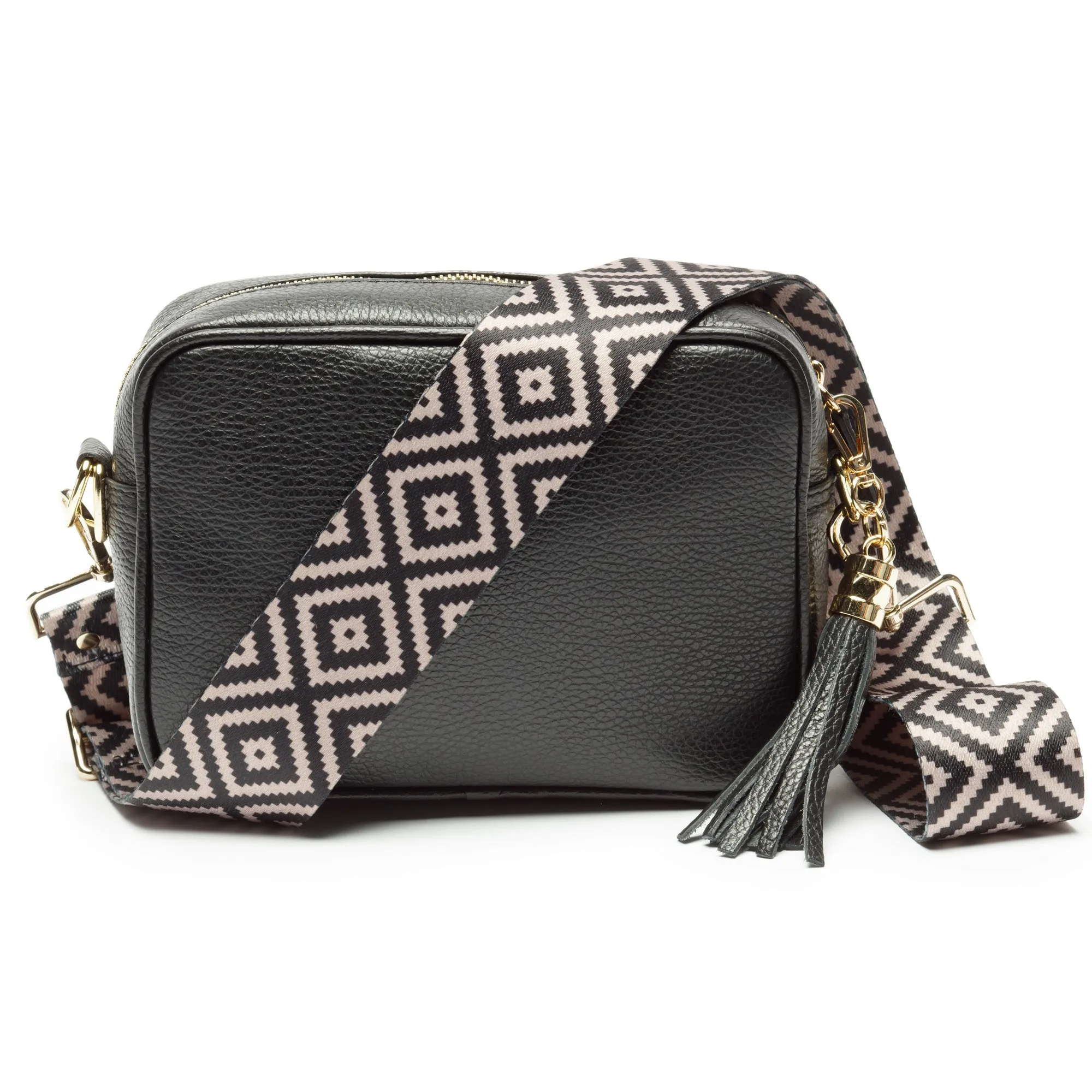 Crossbody Black (Blue Diamond Strap)