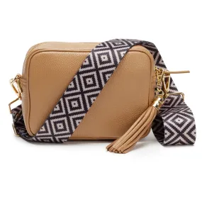 Crossbody Camel (Blue Diamond Strap)